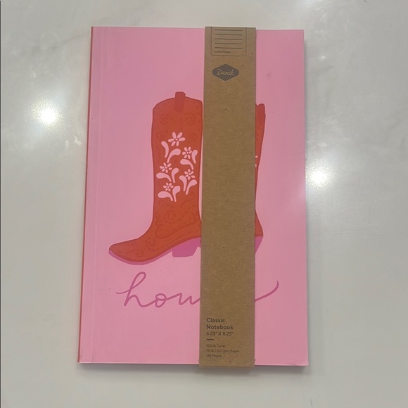 Pink Cowboy Boot Notebook - Picture 1 of 2